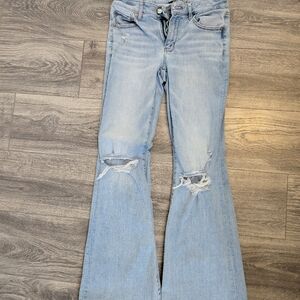 American Eagle Outfitters Light Blue Flare Jeans
